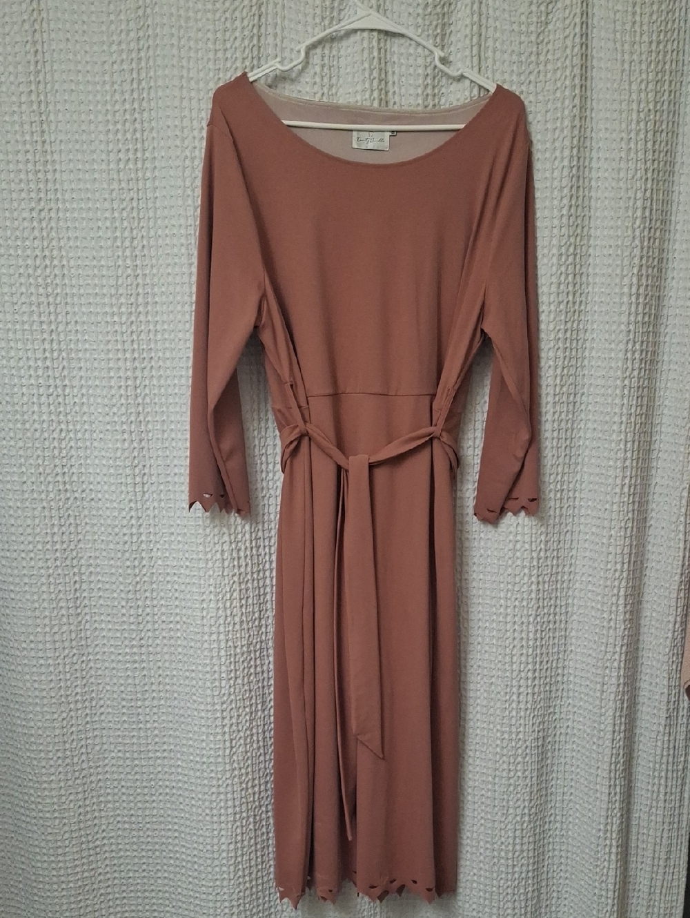 Dainty Jewells 3/4 Sleeve Swim Dress XXL  Dress in Mauve Pink